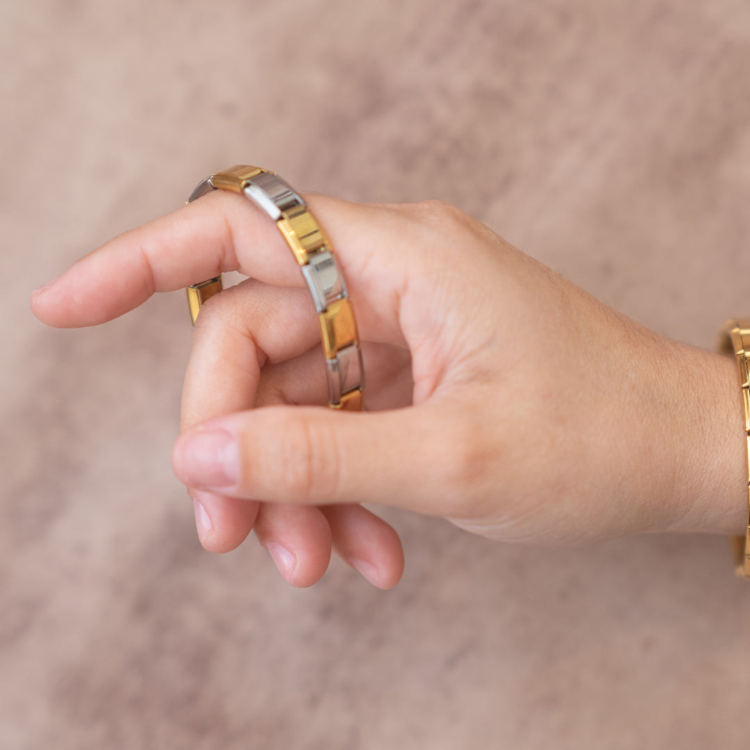 Brazalete Oro & Plata